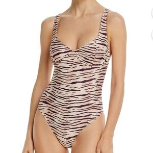Faithfull the Brand Mona Printed One-Piece Swimsuit, Medium